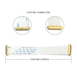  Replacement FFC Screen Cable for Dell HP Lenovo – 0.5mm Pitch 40Pin to 30Pin LCD Repair Harness
