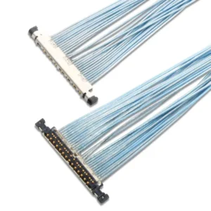 Custom 0.3mm Pitch Micro-Coaxial LVDS Cable 20496-026T-40 for Computer IP67 Rated Copper Core PTFE Insulated Adapter