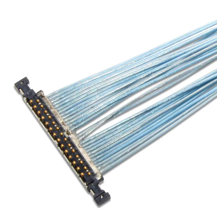 Custom 0.3mm Pitch Micro-Coaxial LVDS Cable 20496-026T-40 for Computer IP67 Rated Copper Core PTFE Insulated Adapter - Image 2