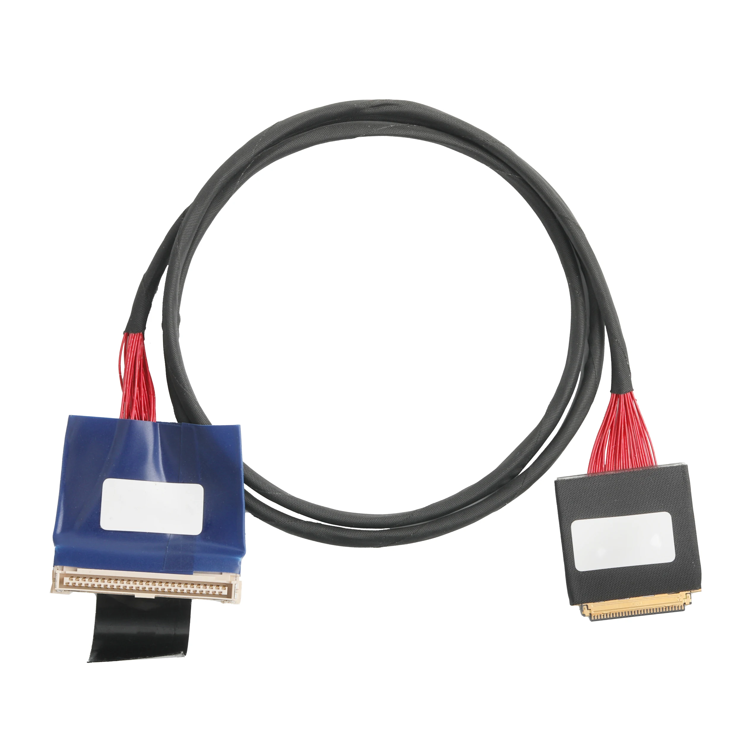 30-Pin to 50-Pin LVDS Cable-UL1354 36AWG Red Shielded micro coax cable Flat Flex Cable for Computer Applications - Image 5