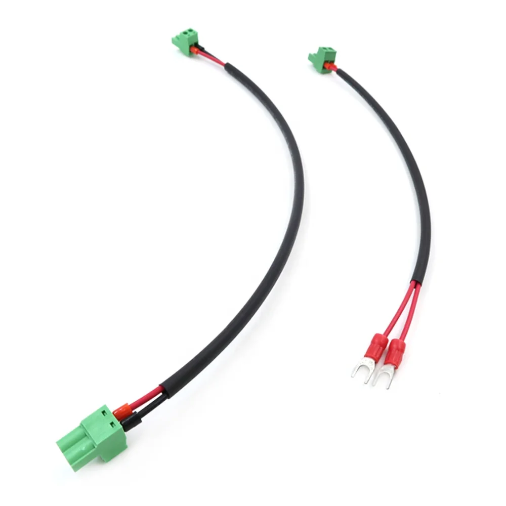 Custom Green Right Angle Pitch Pin Screw PCB Terminal Block Connector Cable Wring Harness - Image 3