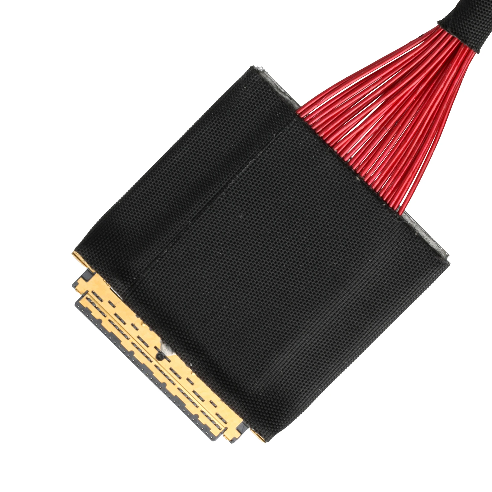 30-Pin to 50-Pin LVDS Cable-UL1354 36AWG Red Shielded micro coax cable Flat Flex Cable for Computer Applications - Image 4