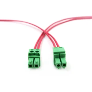 Custom Green Right Angle Pitch Pin Screw PCB Terminal Block Connector Cable Wring Harness