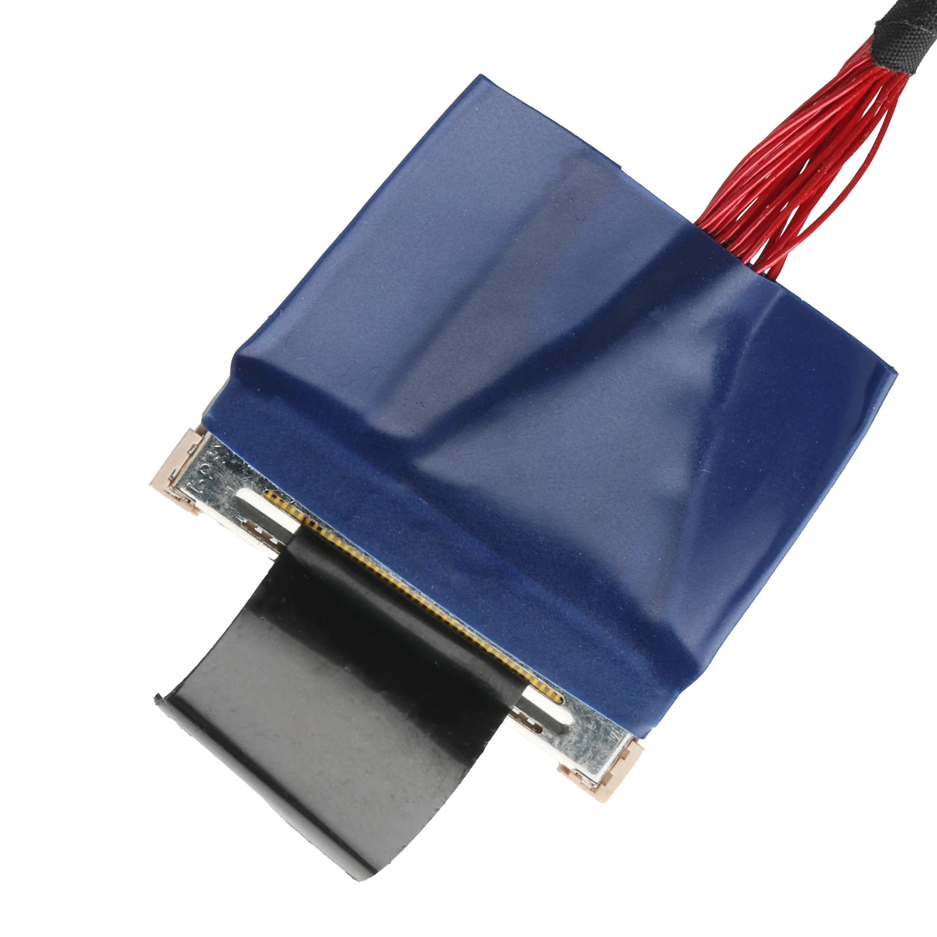 30-Pin to 50-Pin LVDS Cable-UL1354 36AWG Red Shielded micro coax cable Flat Flex Cable for Computer Applications - Image 2