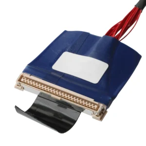 30-Pin to 50-Pin LVDS Cable-UL1354 36AWG Red Shielded micro coax cable  Flat Flex Cable for Computer Applications